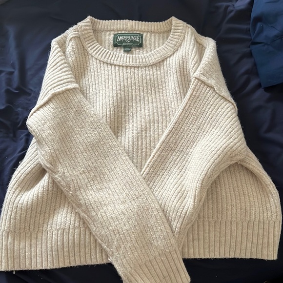 American Eagle Outfitters Sweaters - Cream american eagle sweater size S